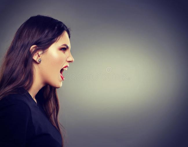 screaming woman